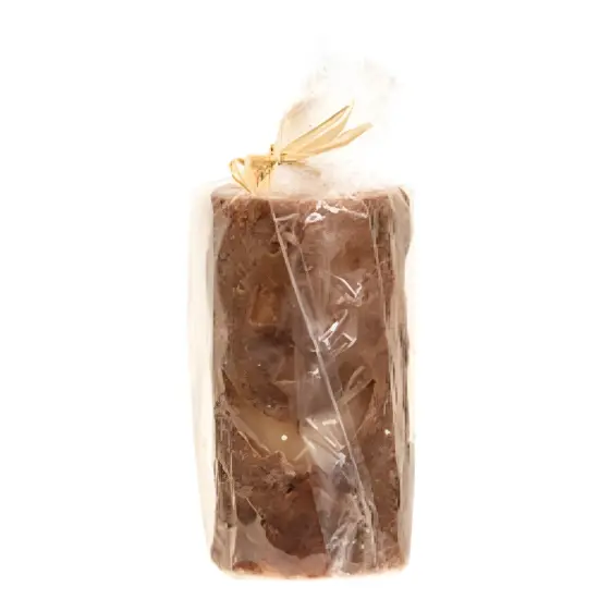 Burnt Orange Jack-O&rsquo;-Lantern Pillar Candle, Battery Operated Halloween Decor {2}