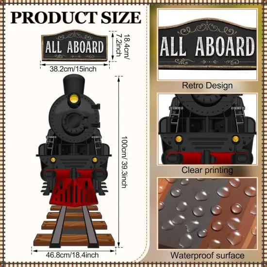 Train Classroom Door Decorating Kit 39 x 18 Inches {2}