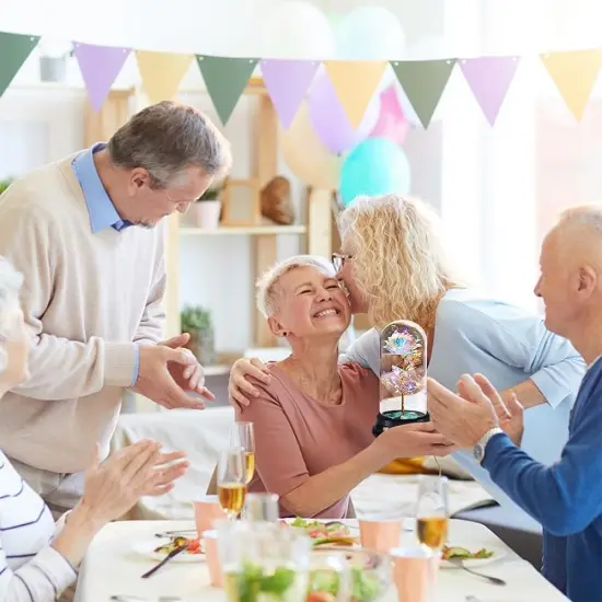 Preserved Flower Rose Gift in A Dome {5}