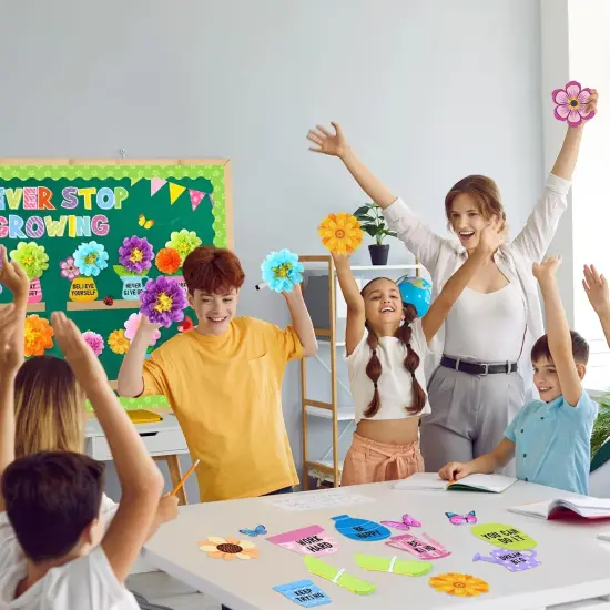 73 Pcs Flower Bulletin Board Decoration Set {5}