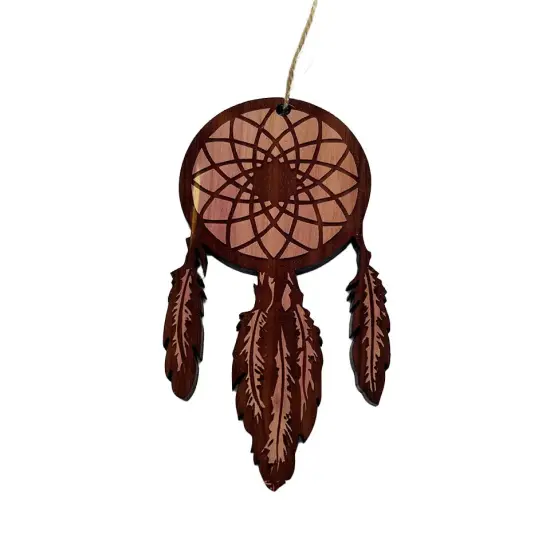 Dream Catcher - Cedar Ornament {1}