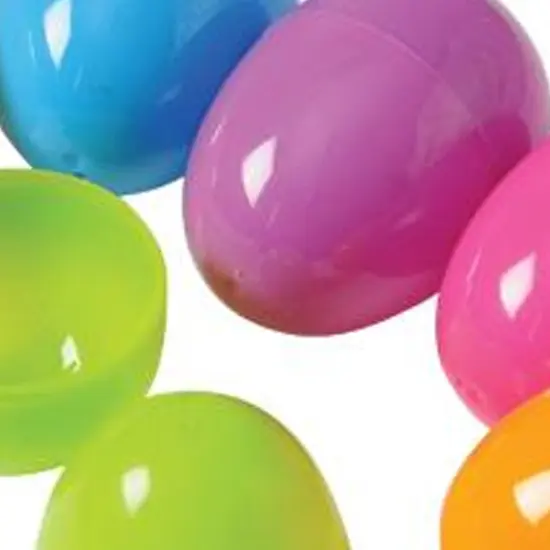 Plastic Eggs 2 1/2 Inch Include 1 Units {2}