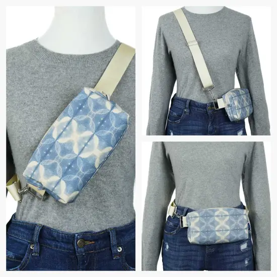 Crosscut Sewing Co.&reg; Belt Bag Sewing Project Kit - Beginner Friendly DIY Sewing Kit Shibori {5}