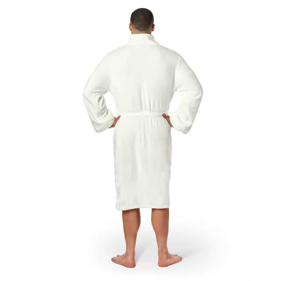 Northwest Silk Touch L/XL Bath Robe Optical White 26&times;47 Inches {3}
