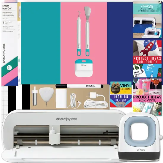 Cricut Joy Xtra and EasyPress Mini with Iron-on Vinyl Sample Pack Bundle {1}