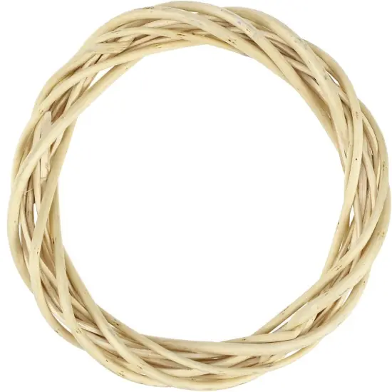 Natural Rattan Grapevine Wreath frame for DIY Crafts and Seasonal Decorations (20cm Diameter) {1}