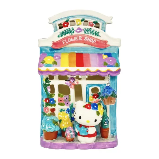 Blue Sky Clayworks Sanrio Hello Kitty & Friends Flower Shop Candle House {1}