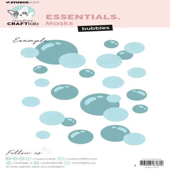Creative Craftlab Essentials Stencil 5.83"X8.27"-Bubbles {3}