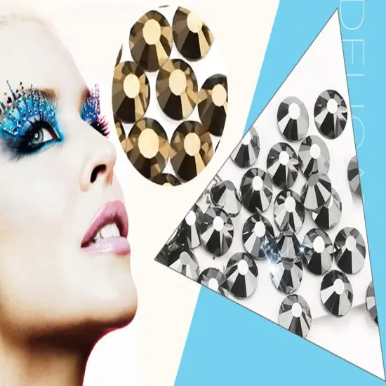 4500pcs+ Flatback Glass Hotfix Iron On Rhinestones Crystal for DIY Making with 1 Tweezer & 1 Picking Pen for Shoe, Cloth, Face Art, Bag, Manicure(3-Sizes, 5-colors, Mine Color Series) {3}