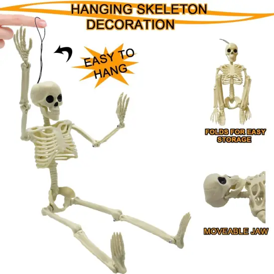 4PCS 16" Halloween Skeleton Decorations {4}