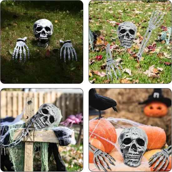 Scary Halloween Skeleton Arms and Hands Decoration {4}