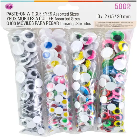 CousinDIY Wiggle Eyes Mega Assortment-Multi-Colored {1}