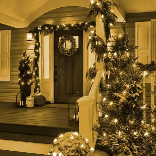 C9 Christmas String Lights - 100 LED, 66 FT (Warm White) {4}