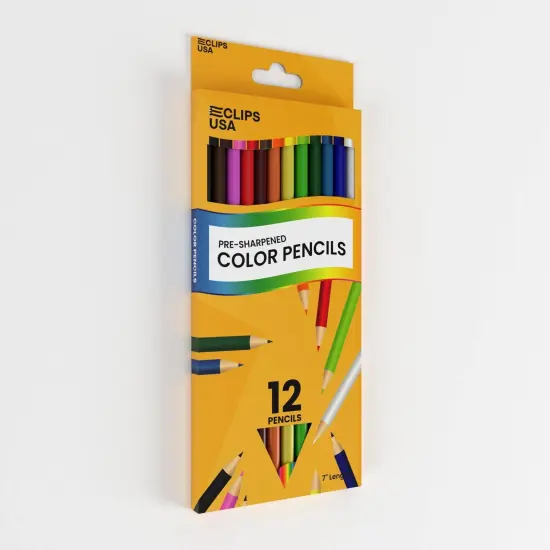 Colored Pencils Pre-Sharpened &ndash; 12 Count &ndash; 72 Sets {3}