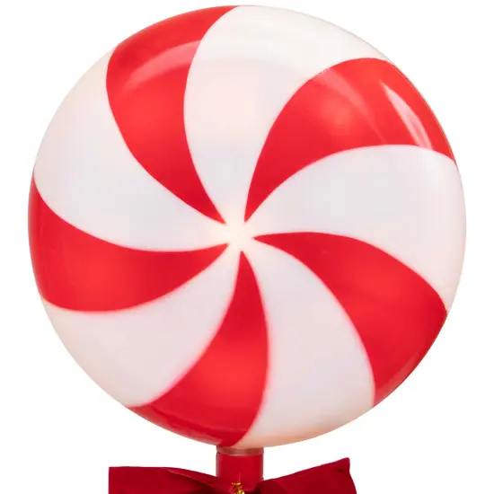 Northlight Lighted Peppermint Candy Christmas Outdoor Pathway Markers -16" - Set of 3 Red {6}