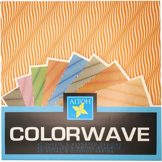 Origami Paper 6"X6" 40/Pkg-Colorwave {1}