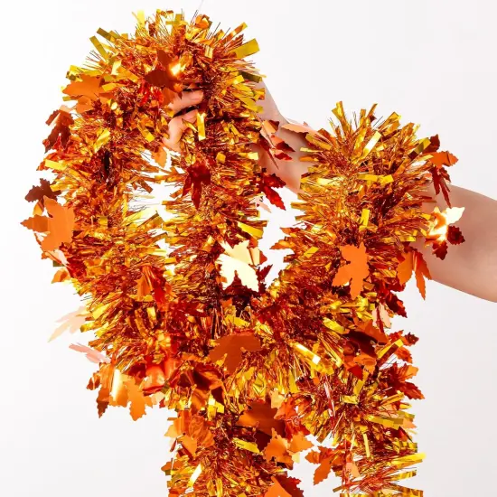33Ft Thanksgiving Tinsel Garland {1}