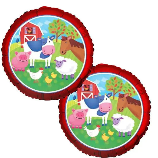 18" Barnyard Farm Animals Foil Balloon Farm Party Decoration {3}