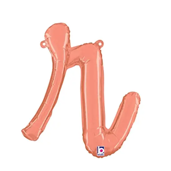 Betallic&reg; 14 inch Script Letter R Rose Gold Air Fill Only {1}