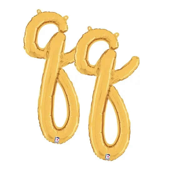 Betallic&reg; 24 inch Script Letter Q Gold Air Fill Only {1}