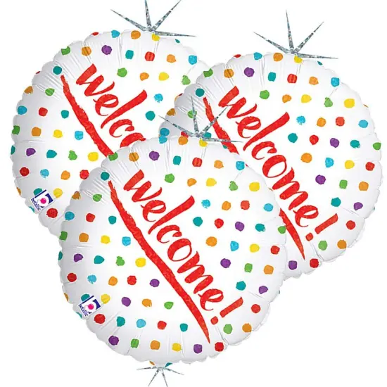 Betallic&reg; 18 Inch Welcome Dots Balloon {4}