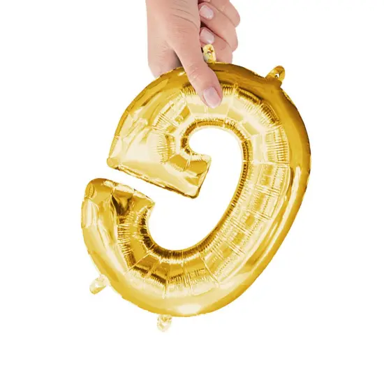 Anagram&reg; 16" Gold Letter G Balloon Air Fill Only Foil Mylar {2}