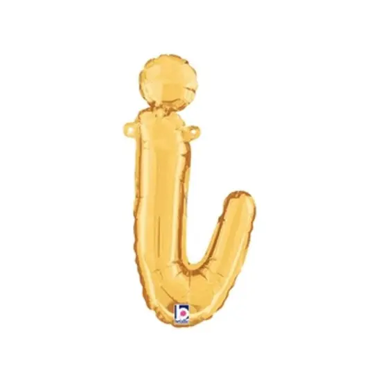 Betallic&reg; 14 inch Script Letter I Gold Air Fill Only {1}