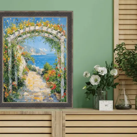 Gothic Antique Silver Espresso Picture Frame Vintage 11x17 frame {7}