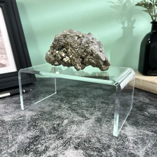 Plymor Clear Acrylic Rectangular Display Riser, 3" H x 7" W x 4" D (1/4" thick) {4}