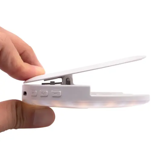 Insten Video Conference Lighting Kit For Cell Phone Laptop, LED Ring Lights Clip on, 3 Lighting Modes 4 Brightness, White {6}