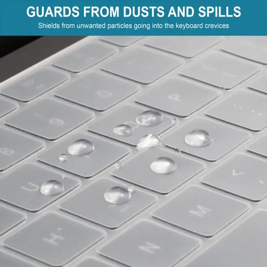 Insten 2 Pack Keyboard Cover Protector Compatible with 2020 Macbook Air 13", Ultra Thin Silicone Skin, Tactile Feeling, Anti-Dust, Clear {4}