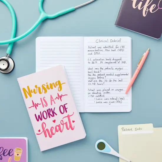 8 Pack A5 Nurse Notebook Set, Nurse Appreciation Gifts for Graduation, Retirement, Medical Students (8 x 5 x 0.1 Inches) Multicolor {2}