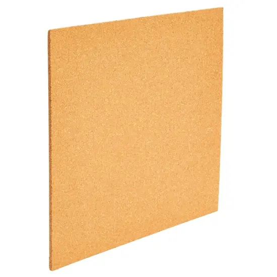 4-Pack Cork Board Tiles, 1/4-Inch Natural Square Cork board Tiles for Bulletin Boards, Coasters, Countertop Pot and Pan Holders, and DIY Arts and Crafts (12x12 in) Brown {7}