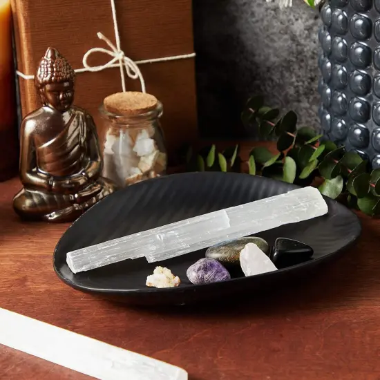 5 Pieces Selenite Wand, Large Crystals and Healing Stones Stick, 6-8 inches White {3}