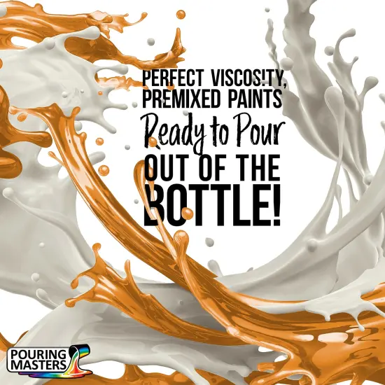 Pouring Masters Golden Ochre Ready to Pour Acrylic Pouring Paint - Premium 64-Ounce Pre-Mixed Fluid Acrylic Paint - Fluid Art Supplies for Canvas, Wood, Paper, Tile & Rocks {2}