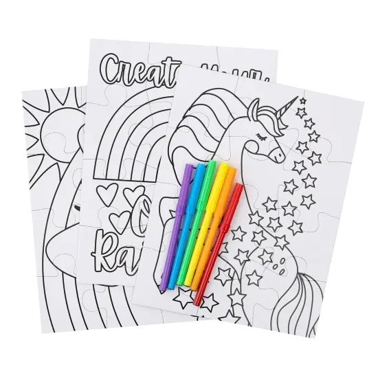 Colorbok Make It Colorful! Color Your Own PUzzles 3/Pkg-Fantasy {2}