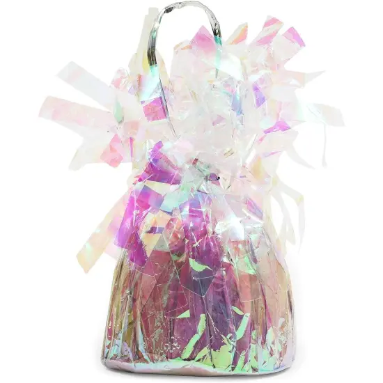 Holographic Balloon Weights for Birthday Party Decor (6 oz, 4.5 In, 15 Pack) Multicolor {4}