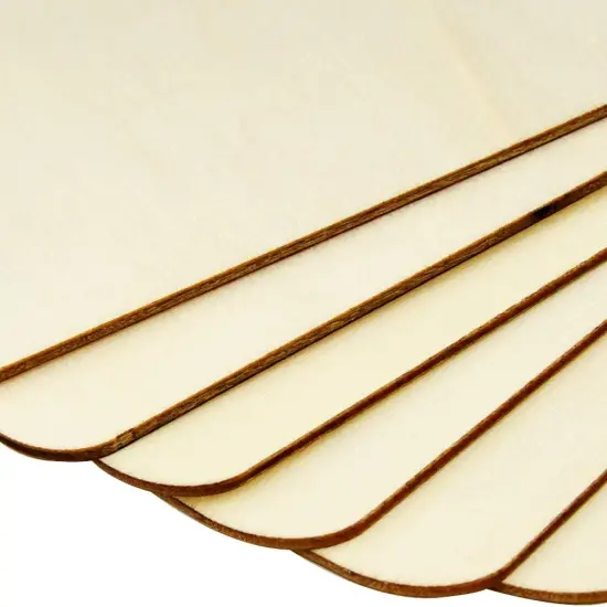 6 Pieces 8 x 8 inch Unfinished Square Blank Wood Pieces Wooden {3}