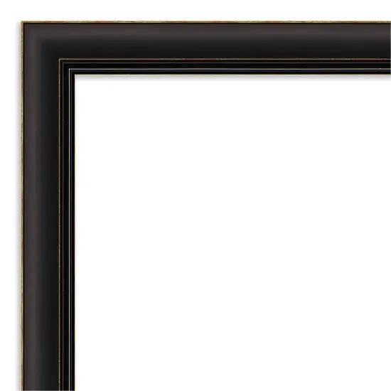 Amanti Art Mirror Makeover Bathroom Mirror Frame Border Kit -Fully Assembled Peel and Stick Frame - Mirror NOT Included - Trio Trim Oil Rubbed Bronze {6}