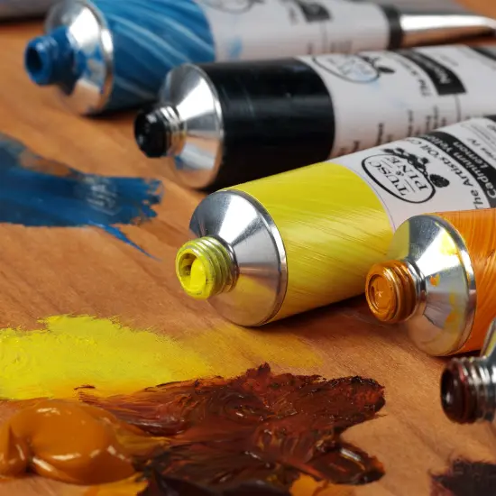 Tusc & Pine Artist Oil Paint - Set of 5, 150 ml, Vibrant Greens, 750 ml of Non-Yellowing, Creamy Consistency, Maximum Pigment Load, Small Batch Oil Paints Made in the USA for Professional Artists {7}