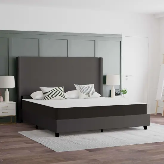 Emma and Oliver Asteria Premium ComfortMedium Firm Hybrid Innerspring Mattress in a Box with Knitted Fabric Top and CertiPUR-US Certified Foam {1}