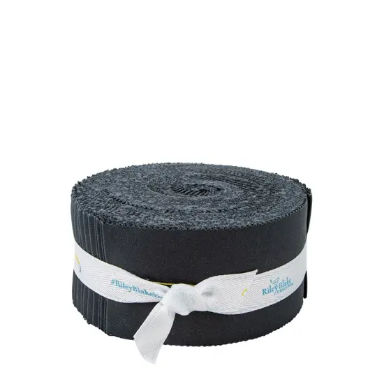 Confetti Cotton 2.5" Strip Roll (Jelly Roll / Rolie Polie) in Blackboard byfor Riley Blake (RP-120-BLACKBOARD-40) {1}