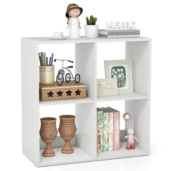 Costway 4/6/8/9-Cube Open Bookshelf with Anti-tip Kits Home Modern Style Storage Shelf for Study {7}