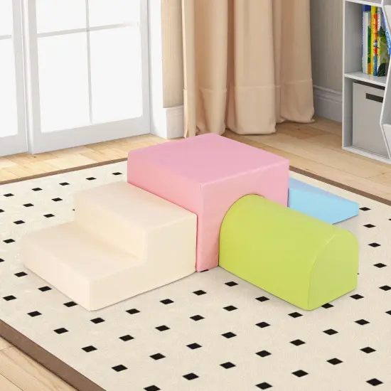 Portable Climb and Crawl Foam Block Play Set Perfect for Child Various Activities Multicolor {2}