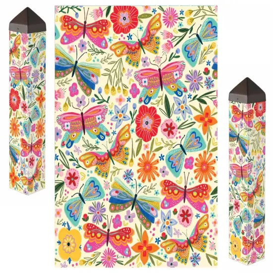 Butterflies Art Pole 20 Inches Tall {1}