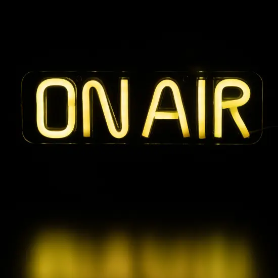 Northlight LED On Air Neon Lighted Wall Sign - 11" Yellow {1}