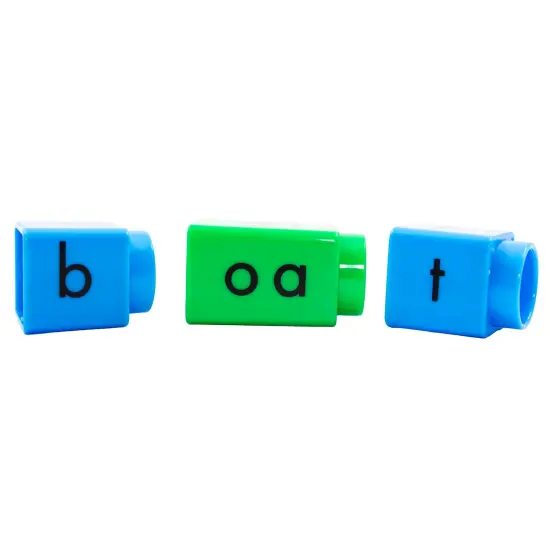 Junior Learning: Rainbow Phonics - Phonics BloxSet - 58 Color-Coded Blocks, Children's Build & Learn Set, Letter & Word Decoding, Phonemic Awareness {6}