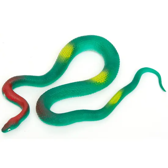 Boley: 19" Rubber Snakes - 8 Pack Assorted Colors - Lifelike Design Reptile Toy Figures, Hilarious Prank Toy, Durable & Safe Material, Kids Ages 3+ {6}