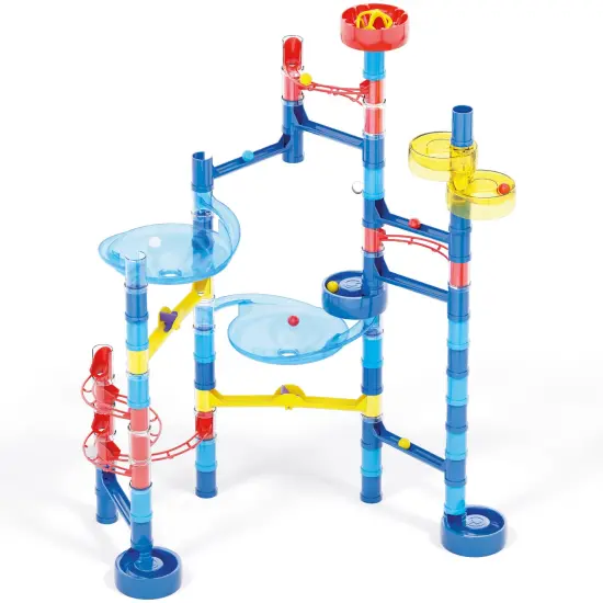 Quercetti: Migoga Run - Ocean &ndash; 93pc Marble Ball Run, Track Building Toy, Slide-Bridges-Spirals-Pipes, Colorful STEM Construction Playset, Kids 5+ {5}