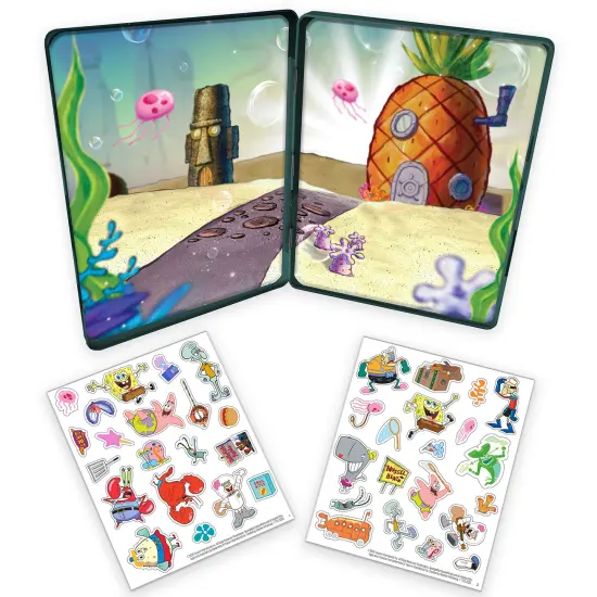 Magnetic Creations Tin: Spongebob - Creative Storytelling Playset, 40 Pop-Out Magnets, Beautiful Play Scene, Mix & Play Toy, Kids-Toddlers Ages 3+ {3}